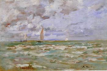 尤金 佈丹 Standing off Deauville